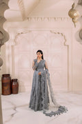 Alizeh | Dua Formals 23 | DUA-V01D01B- KHIRAD ( GREY ) - Khanumjan  Pakistani Clothes and Designer Dresses in UK, USA 