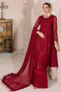 Alizeh | Dua Formals 23 | DUA-V01D03B- SYLVI ( RED ) - Khanumjan  Pakistani Clothes and Designer Dresses in UK, USA 