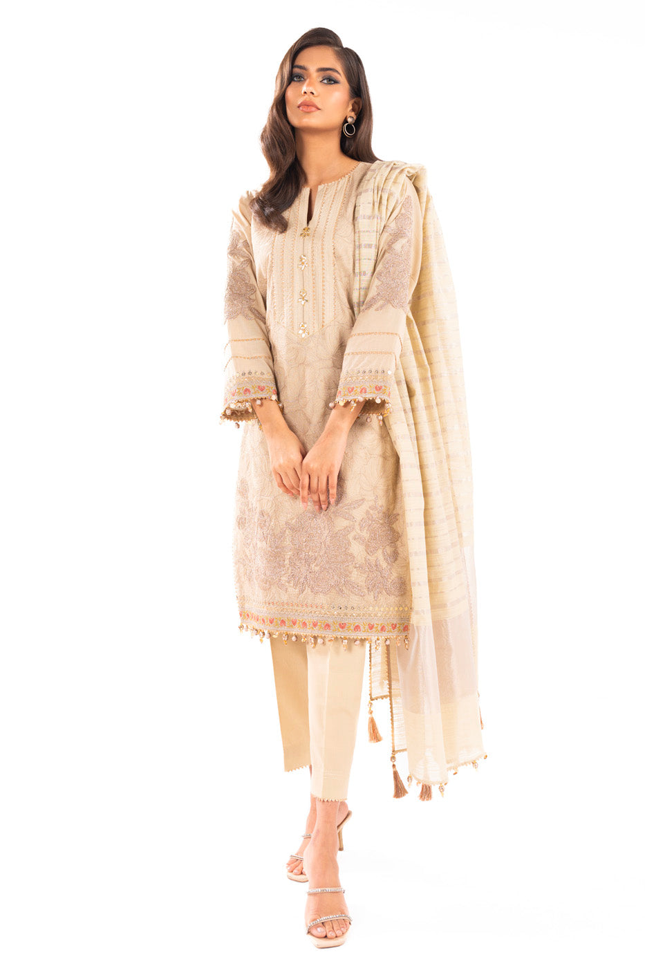 Alkaram | Luxury Lawn 24 | EC-04-24 - Khanumjan  Pakistani Clothes and Designer Dresses in UK, USA 