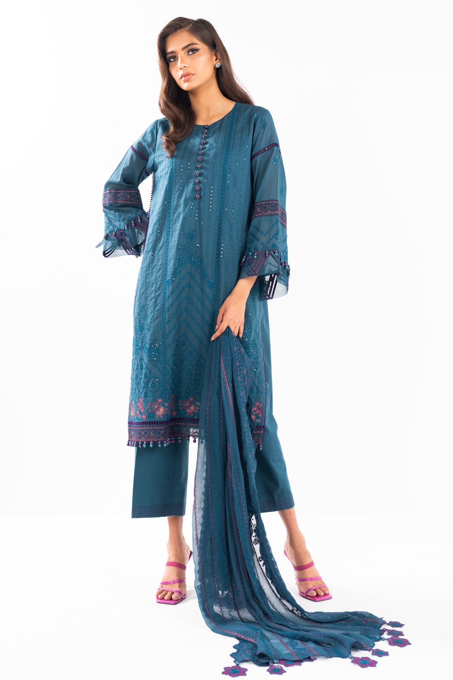 Alkaram | Luxury Lawn 24 | EC-06-24 - Khanumjan  Pakistani Clothes and Designer Dresses in UK, USA 