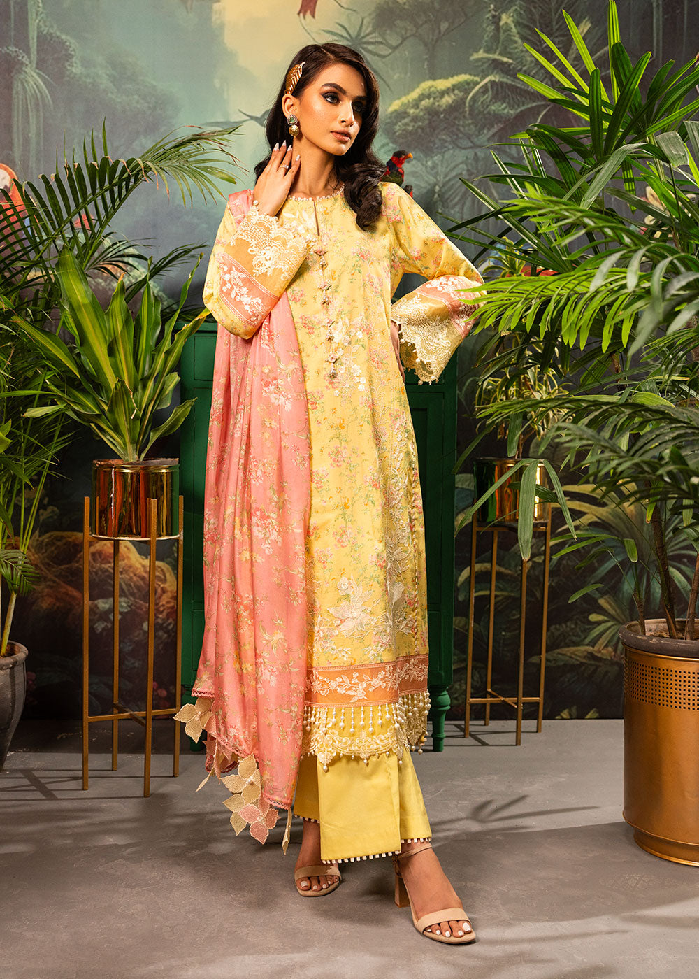 Alkaram | Luxury Lawn 24 | EC-02-24 - Khanumjan  Pakistani Clothes and Designer Dresses in UK, USA 