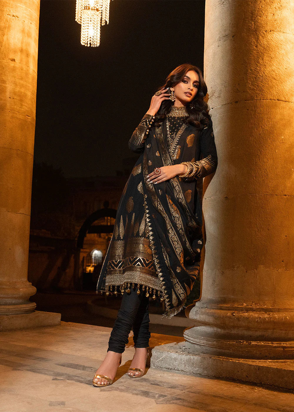 Alkaram | Spring Summer Festive 24 | Embroidered Jacquard Black - Khanumjan  Pakistani Clothes and Designer Dresses in UK, USA 