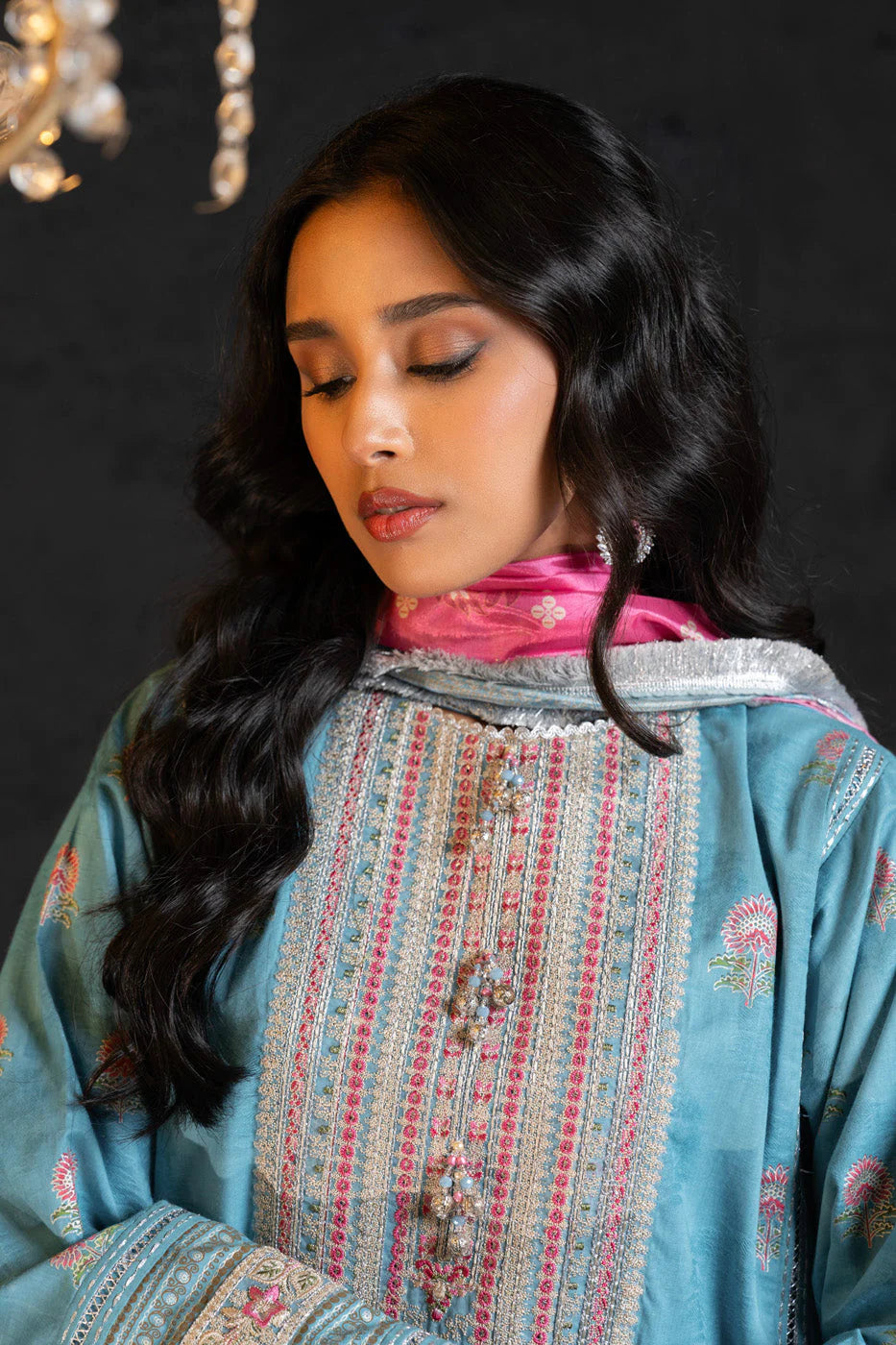 Alkaram | Spring Summer Festive 24 | Embroidered Jacquard Light Blue - Khanumjan  Pakistani Clothes and Designer Dresses in UK, USA 