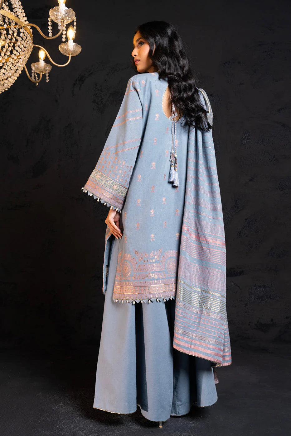 Alkaram | Spring Summer Festive 24 | Embroidered Jacquard Grey - Khanumjan  Pakistani Clothes and Designer Dresses in UK, USA 