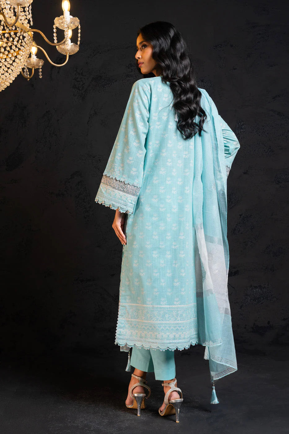 Alkaram | Spring Summer Festive 24 | Embroidered Two Way Slub Suit Sky Blue - Khanumjan  Pakistani Clothes and Designer Dresses in UK, USA 