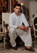 Pakistani Menswear | Amir Adnan - Basic Cotton Silk Cloud Dancer Classic Fit Embroidered Suit - Khanumjan  Pakistani Clothes and Designer Dresses in UK, USA 