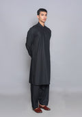 Pakistani Menswear | Amir Adnan - Basic Poly Viscose Pirat Black Slim Fit Plain Suit - Khanumjan  Pakistani Clothes and Designer Dresses in UK, USA 