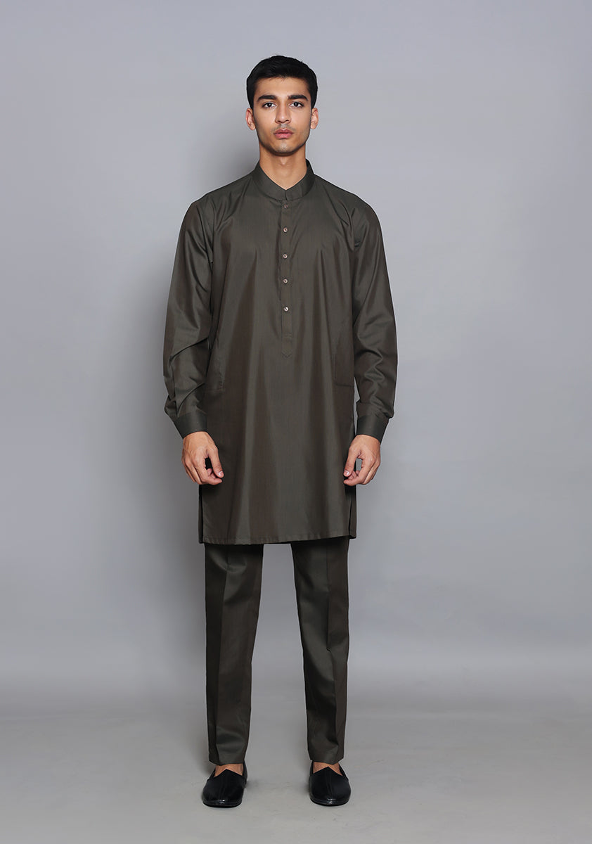 Pakistani Menswear | Amir Adnan - Basic Poly Viscose Tarmac Slim Fit Suit - Khanumjan  Pakistani Clothes and Designer Dresses in UK, USA 