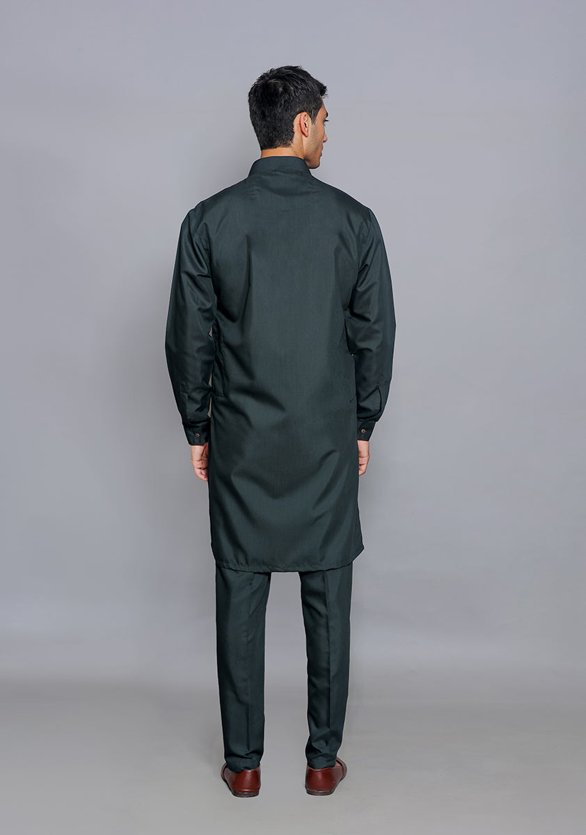 Pakistani Menswear | Amir Adnan - Basic Poly Viscose Ebony Slim Fit Suit - Khanumjan  Pakistani Clothes and Designer Dresses in UK, USA 