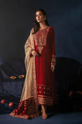 Ammara Khan | Velvet 23/24 | BURNT ORANGE VELVET SET (D-07) - Khanumjan  Pakistani Clothes and Designer Dresses in UK, USA 