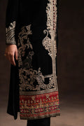 Ammara Khan | Velvet 23/24 | BLACK BEAUTY IN VELVET (D-03) - Khanumjan  Pakistani Clothes and Designer Dresses in UK, USA 