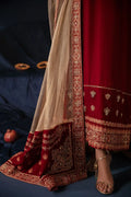 Ammara Khan | Velvet 23/24 | BURNT ORANGE VELVET SET (D-07) - Khanumjan  Pakistani Clothes and Designer Dresses in UK, USA 