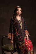 Ammara Khan | Kaftans 23 | MULTI TASSEL BLACK KAFTAN (D-01) - Khanumjan  Pakistani Clothes and Designer Dresses in UK, USA 