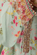 Ammara Khan | Kaftans 23 | MINT BLOOM KAFTAN (D-17) - Khanumjan  Pakistani Clothes and Designer Dresses in UK, USA 