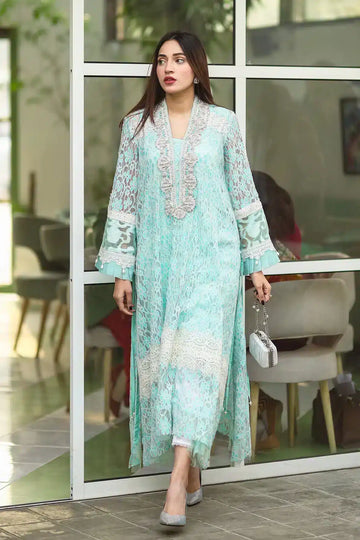 Ammara Khan | Kaftans 23 | LACE KAFTAN (D-01) - Khanumjan  Pakistani Clothes and Designer Dresses in UK, USA 