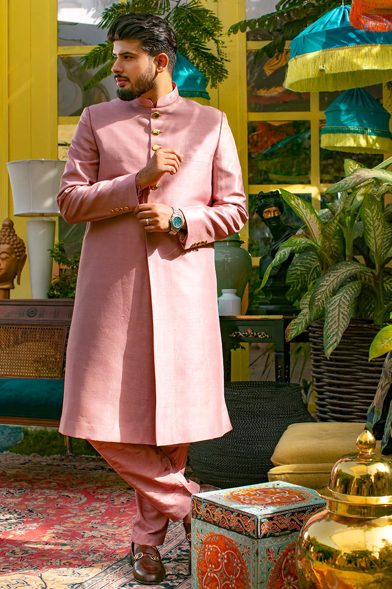 Pakistani Menswear | Ansab Jahangir | PINK NOSTALGIA - Khanumjan  Pakistani Clothes and Designer Dresses in UK, USA 