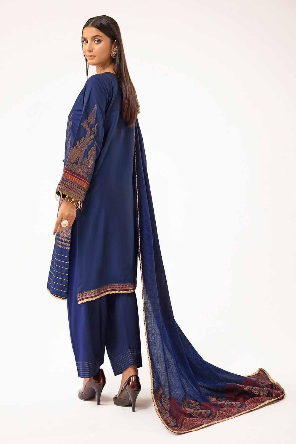 Gul Ahmed | Winter Collection 24 | Khaddar Suit with Pashmina Shawl AP-42020