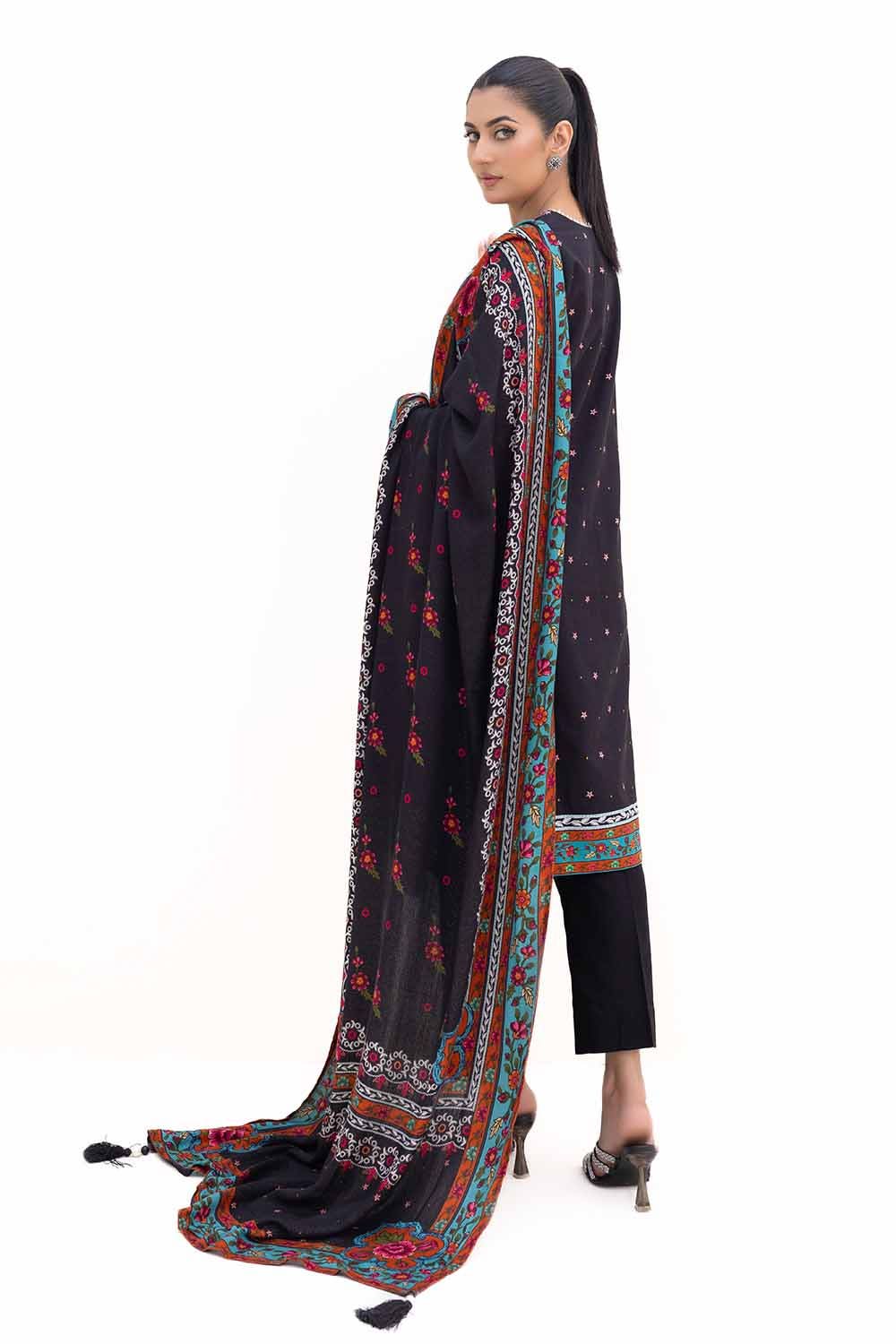 Gul Ahmed | Winter Collection 24 | Khaddar Suit with Printed Pashmina Dupatta AP-42030