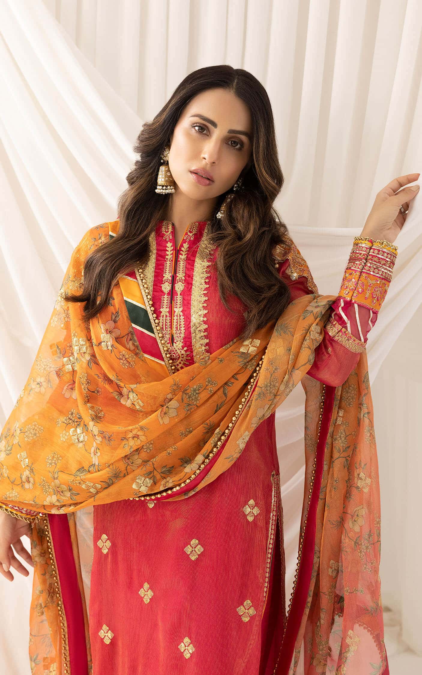 Asifa and Nabeel | Barasti Festive 23 | Sunehri (ANB-04) - Khanumjan  Pakistani Clothes and Designer Dresses in UK, USA 