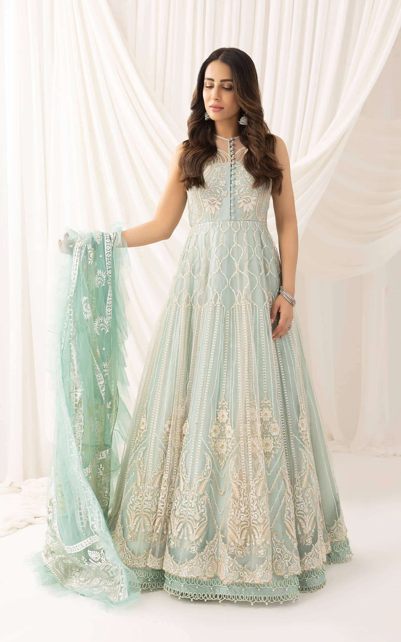 Asifa and Nabeel | Barasti Festive 23 | Chandni (ANB-05) - Khanumjan  Pakistani Clothes and Designer Dresses in UK, USA 