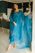 Jeem | Luxury Pret | AZURE TEAL - Khanumjan  Pakistani Clothes and Designer Dresses in UK, USA 