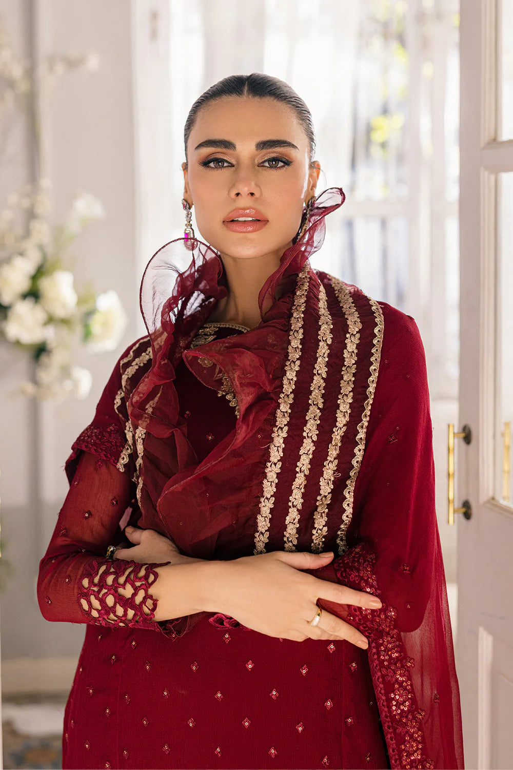 Azure | Ensembles Embroidered Formals | Garnet Glam - Khanumjan  Pakistani Clothes and Designer Dresses in UK, USA 