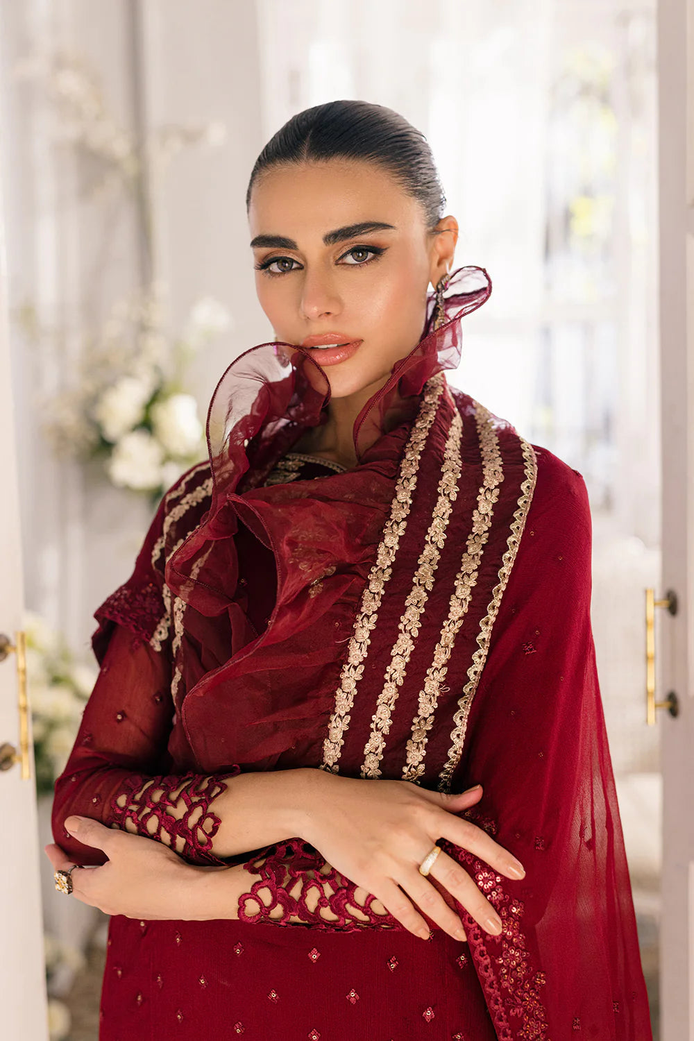 Azure | Ensembles Embroidered Formals | Garnet Glam - Khanumjan  Pakistani Clothes and Designer Dresses in UK, USA 