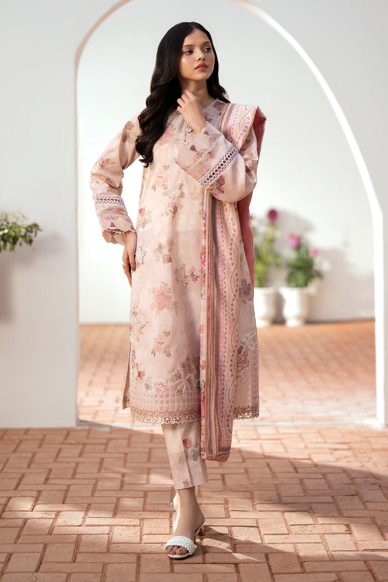 Baroque | Lawn Collection 24 | UF-527 - Khanumjan  Pakistani Clothes and Designer Dresses in UK, USA 