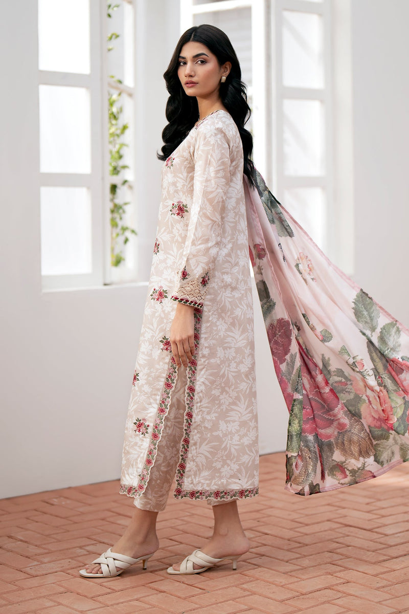 Baroque | Lawn Collection 24 | UF-535 - Khanumjan  Pakistani Clothes and Designer Dresses in UK, USA 