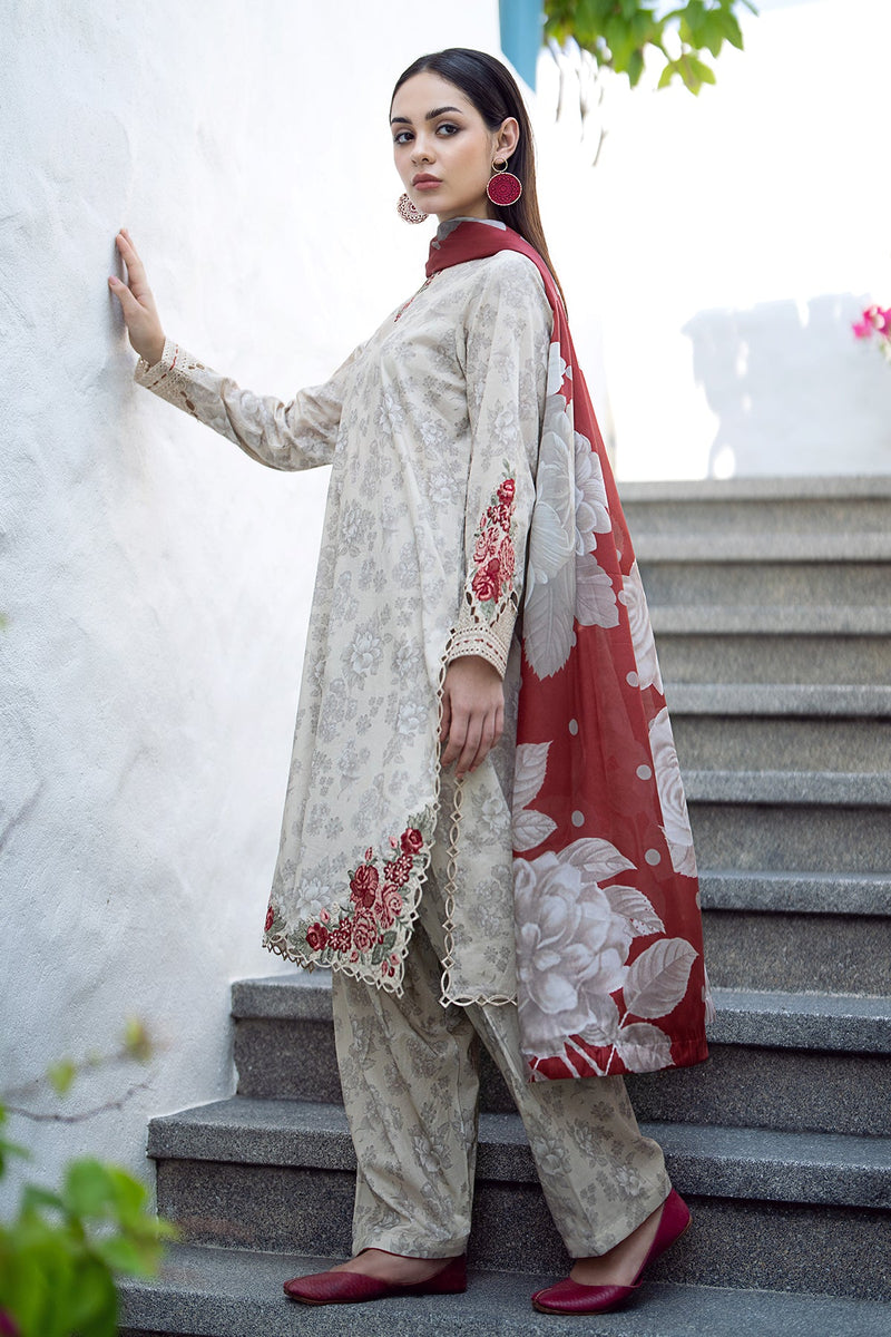 Baroque | Lawn Collection 24 | UF-549 - Khanumjan  Pakistani Clothes and Designer Dresses in UK, USA 