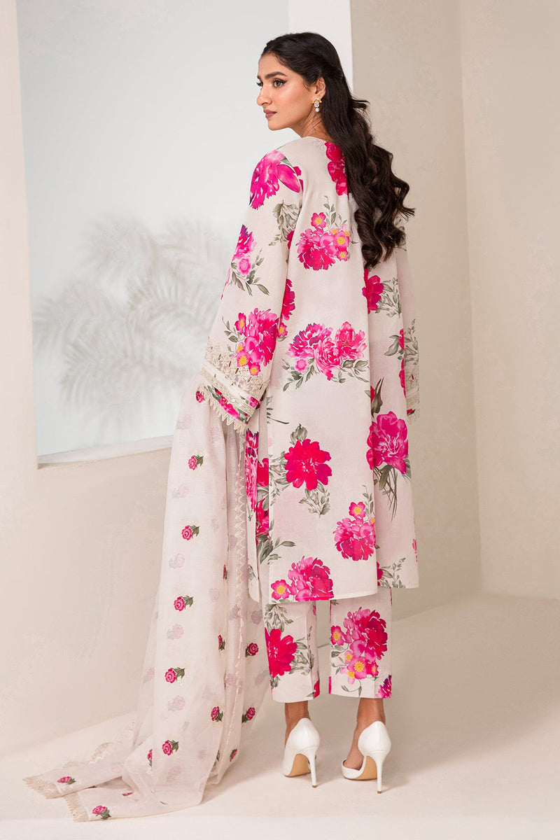 Baroque | Lawn Collection 24 | UF-347 - Khanumjan  Pakistani Clothes and Designer Dresses in UK, USA 