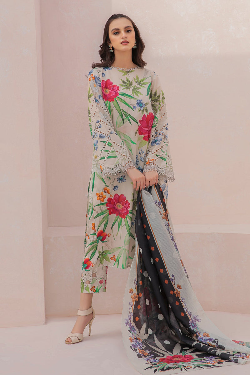 Baroque | Lawn Collection 24 | UF-332 - Khanumjan  Pakistani Clothes and Designer Dresses in UK, USA 