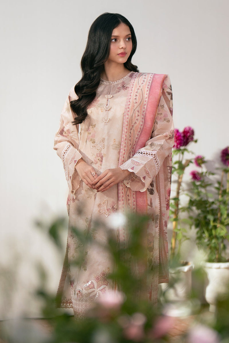 Baroque | Lawn Collection 24 | UF-527 - Khanumjan  Pakistani Clothes and Designer Dresses in UK, USA 