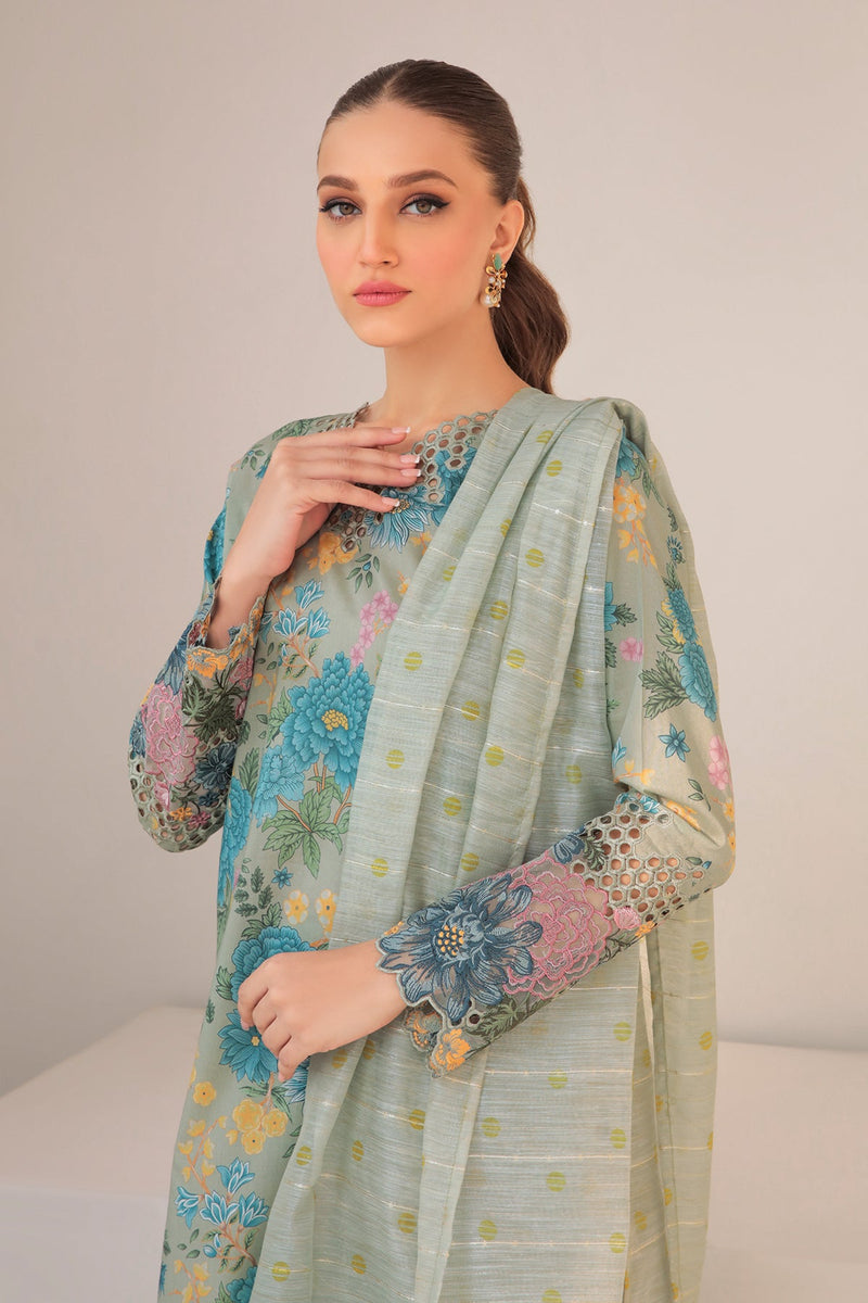 Baroque | Lawn Collection 24 | UF-310 - Khanumjan  Pakistani Clothes and Designer Dresses in UK, USA 