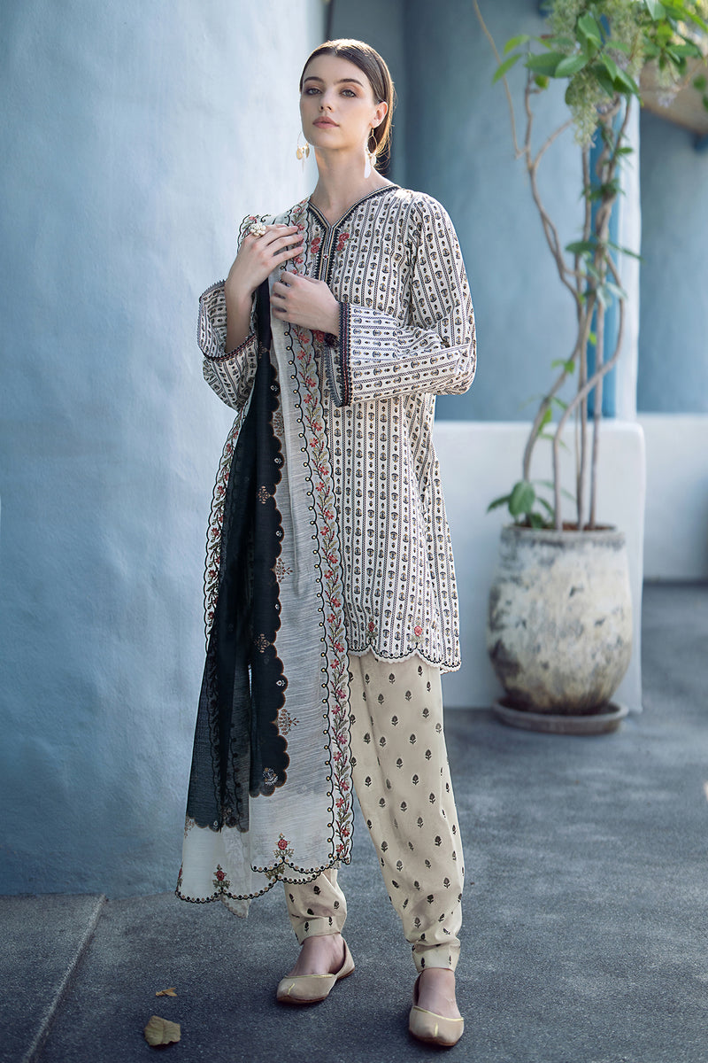 Baroque | Lawn Collection 24 | UF-555 - Khanumjan  Pakistani Clothes and Designer Dresses in UK, USA 