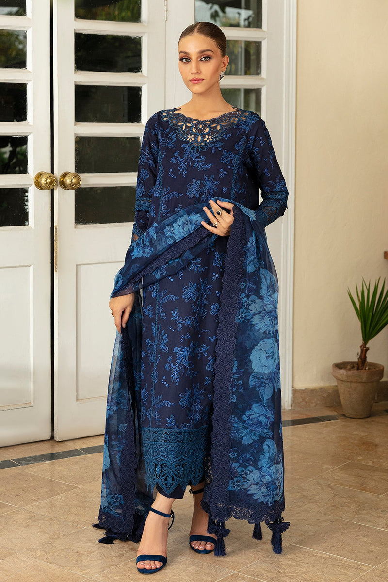 Baroque | Lawn Collection 24 | UF-380 - Khanumjan  Pakistani Clothes and Designer Dresses in UK, USA 