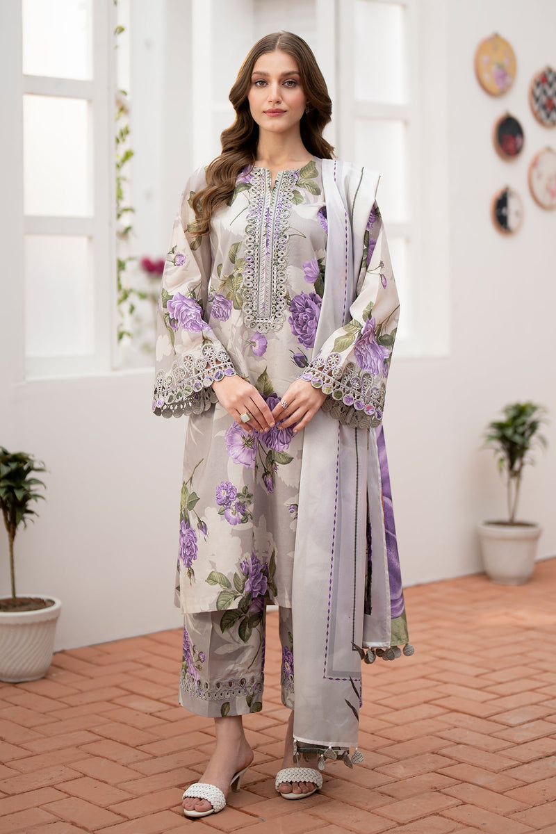 Baroque | Lawn Collection 24 | UF-531 - Khanumjan  Pakistani Clothes and Designer Dresses in UK, USA 