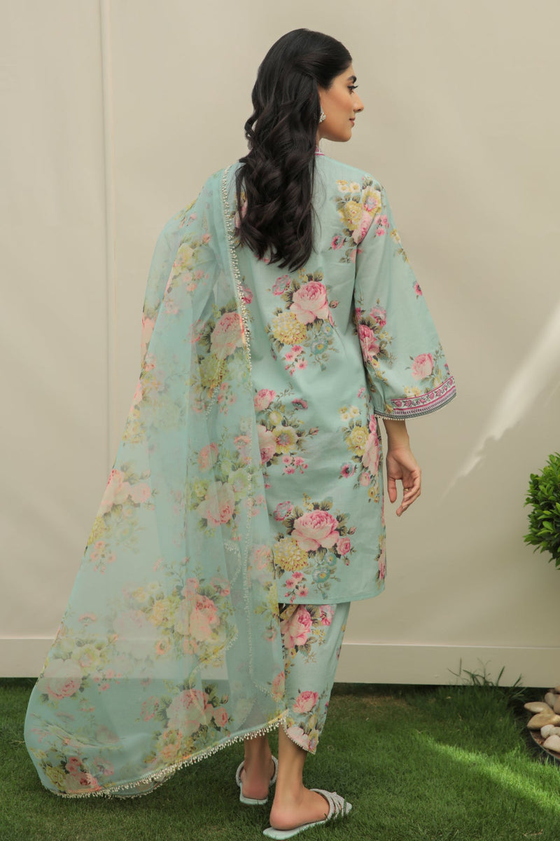 Baroque | Lawn Collection 24 | UF-215 - Khanumjan  Pakistani Clothes and Designer Dresses in UK, USA 