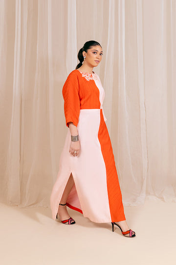 Fozia Khalid | Kaftaan | Coral Bloom