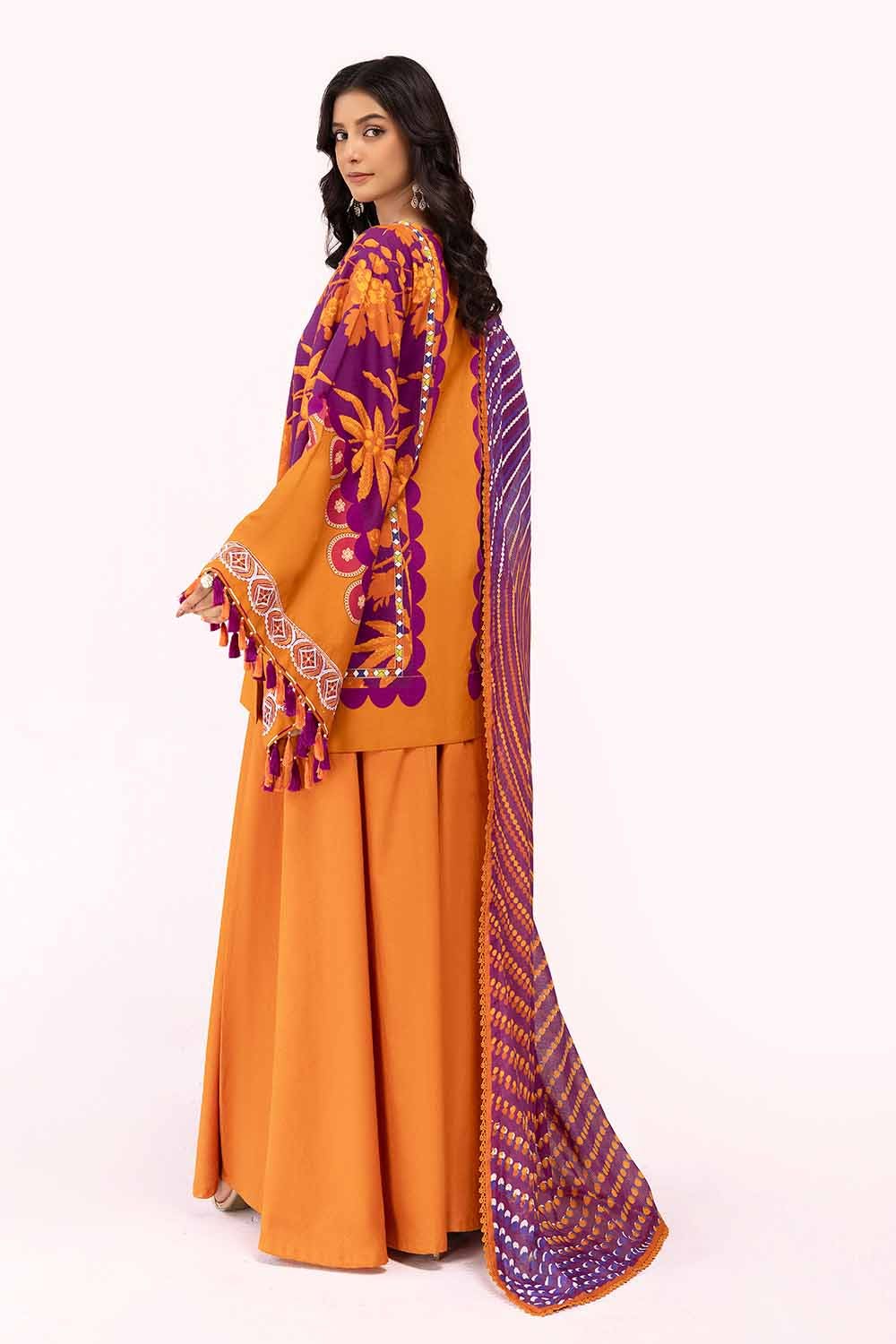 Gul Ahmed | Winter Collection 24 | Cotton Net Dupatta CD-42008