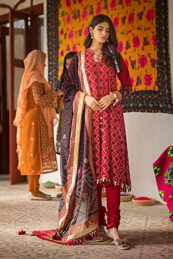 Gul Ahmed | Chunri Collection | CL-42032 B - Khanumjan  Pakistani Clothes and Designer Dresses in UK, USA 