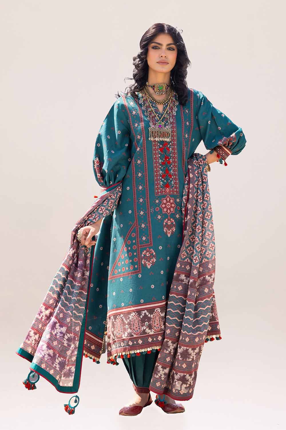 Gul Ahmed | Ajrak Kahani | CL-42115 - Khanumjan  Pakistani Clothes and Designer Dresses in UK, USA 