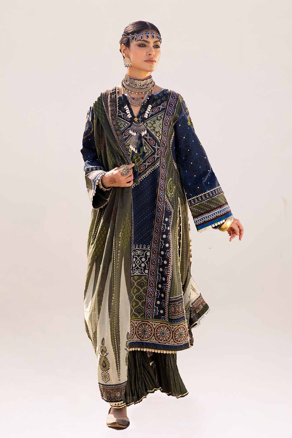 Gul Ahmed | Ajrak Kahani | CL-42119 - Khanumjan  Pakistani Clothes and Designer Dresses in UK, USA 