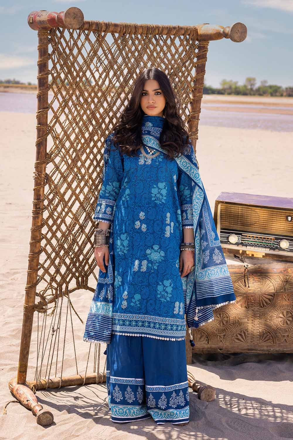 Gul Ahmed | Ajrak Kahani | CL-42247 - Khanumjan  Pakistani Clothes and Designer Dresses in UK, USA 