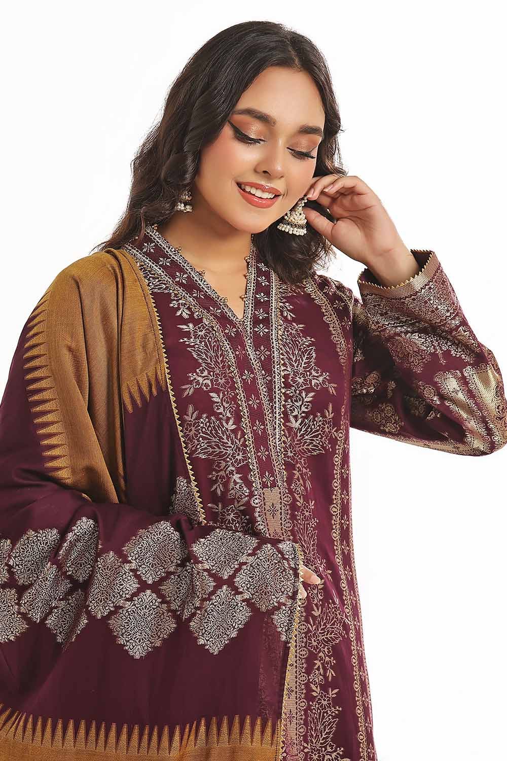 Gul Ahmed | Special Jacquard Collection | CLF-42022 A - Khanumjan  Pakistani Clothes and Designer Dresses in UK, USA 