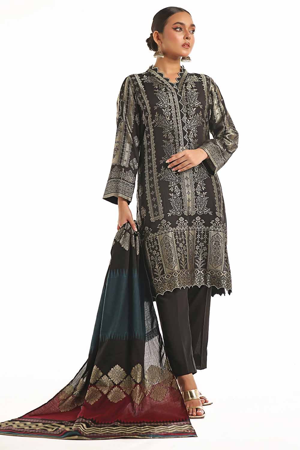 Gul Ahmed | Special Jacquard Collection | CLF-42022 C - Khanumjan  Pakistani Clothes and Designer Dresses in UK, USA 
