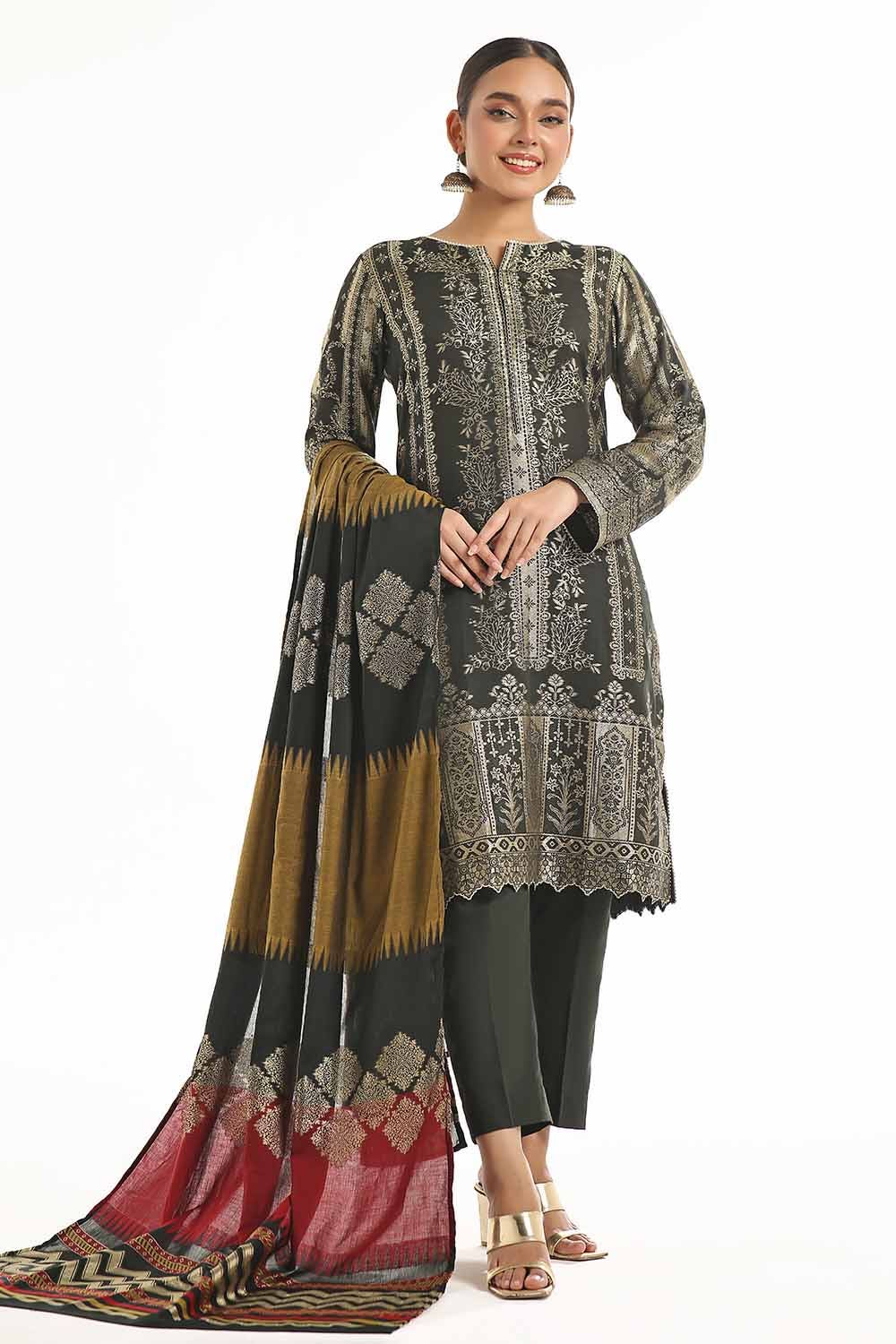 Gul Ahmed | Special Jacquard Collection | CLF-42022 E - Khanumjan  Pakistani Clothes and Designer Dresses in UK, USA 