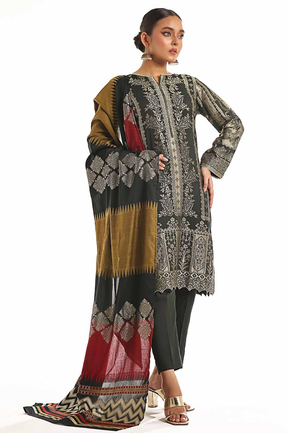 Gul Ahmed | Special Jacquard Collection | CLF-42022 E - Khanumjan  Pakistani Clothes and Designer Dresses in UK, USA 
