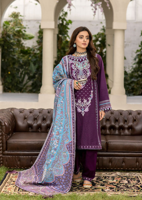 Meem | Winter Collection | PURPLE (KHADDAR)