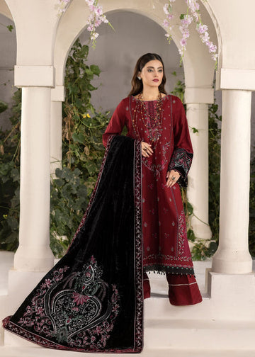 Meem | Winter Collection | MAROON (LINEN)